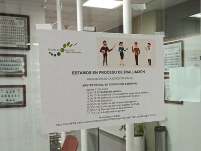 Evaluación para renovar la acreditación (cartel 1) Evaluación para renovar la acreditación (cartel 1)