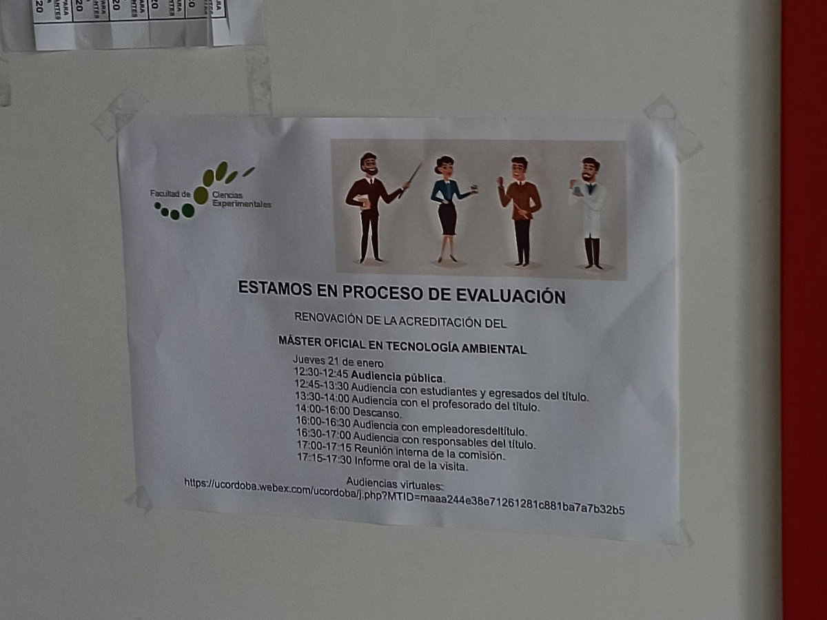 Evaluación para renovar la acreditación (cartel 3)